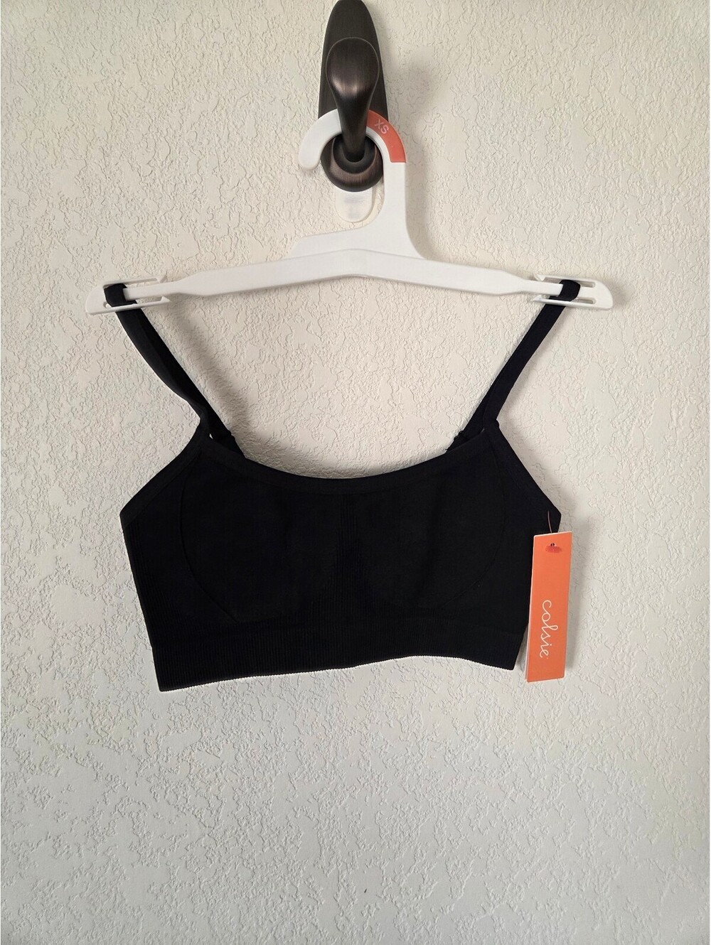2 Pack - Colsie Black Seamless Bralette with Adjustable Straps XS